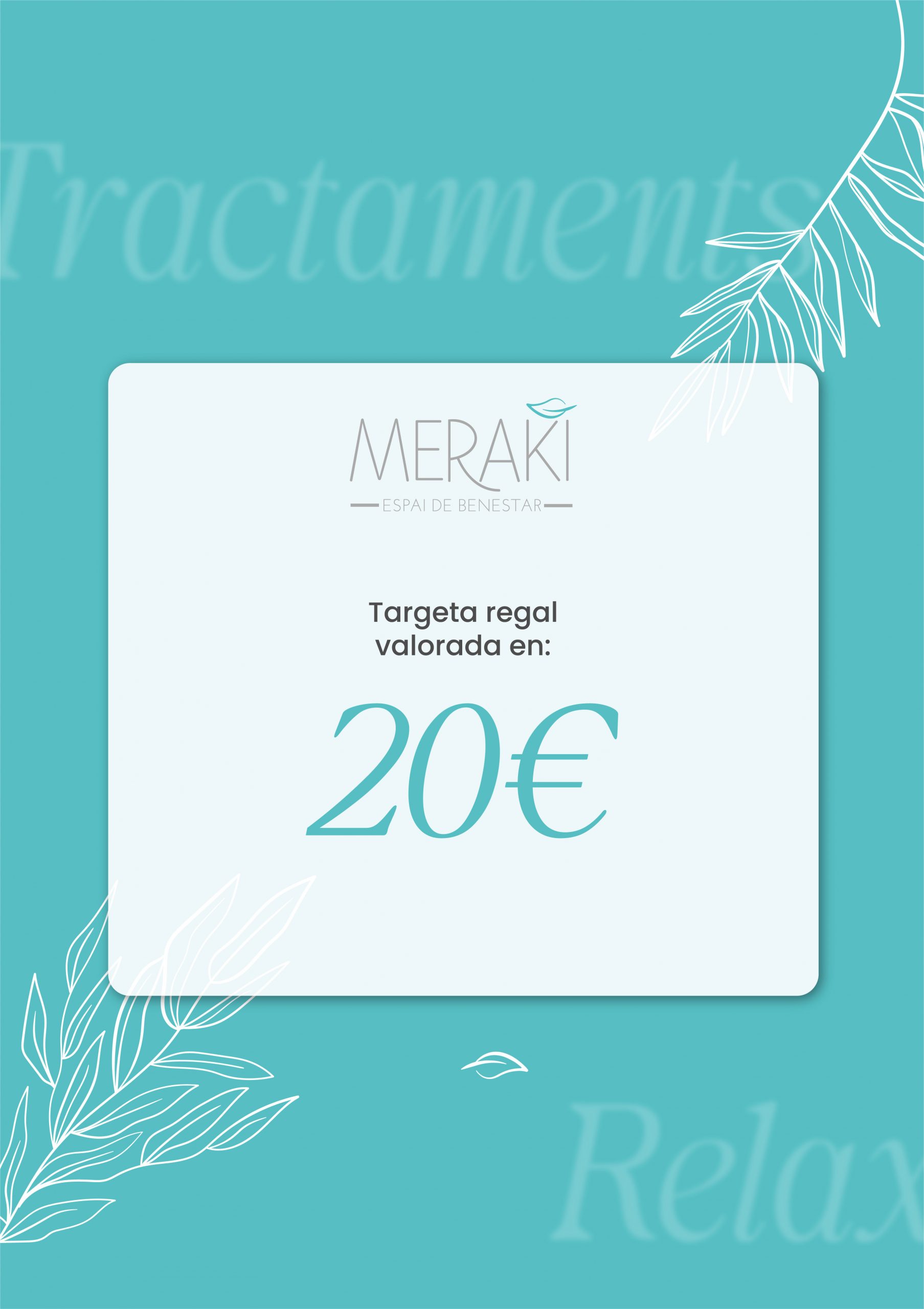 Targeta regal valorada en 20€