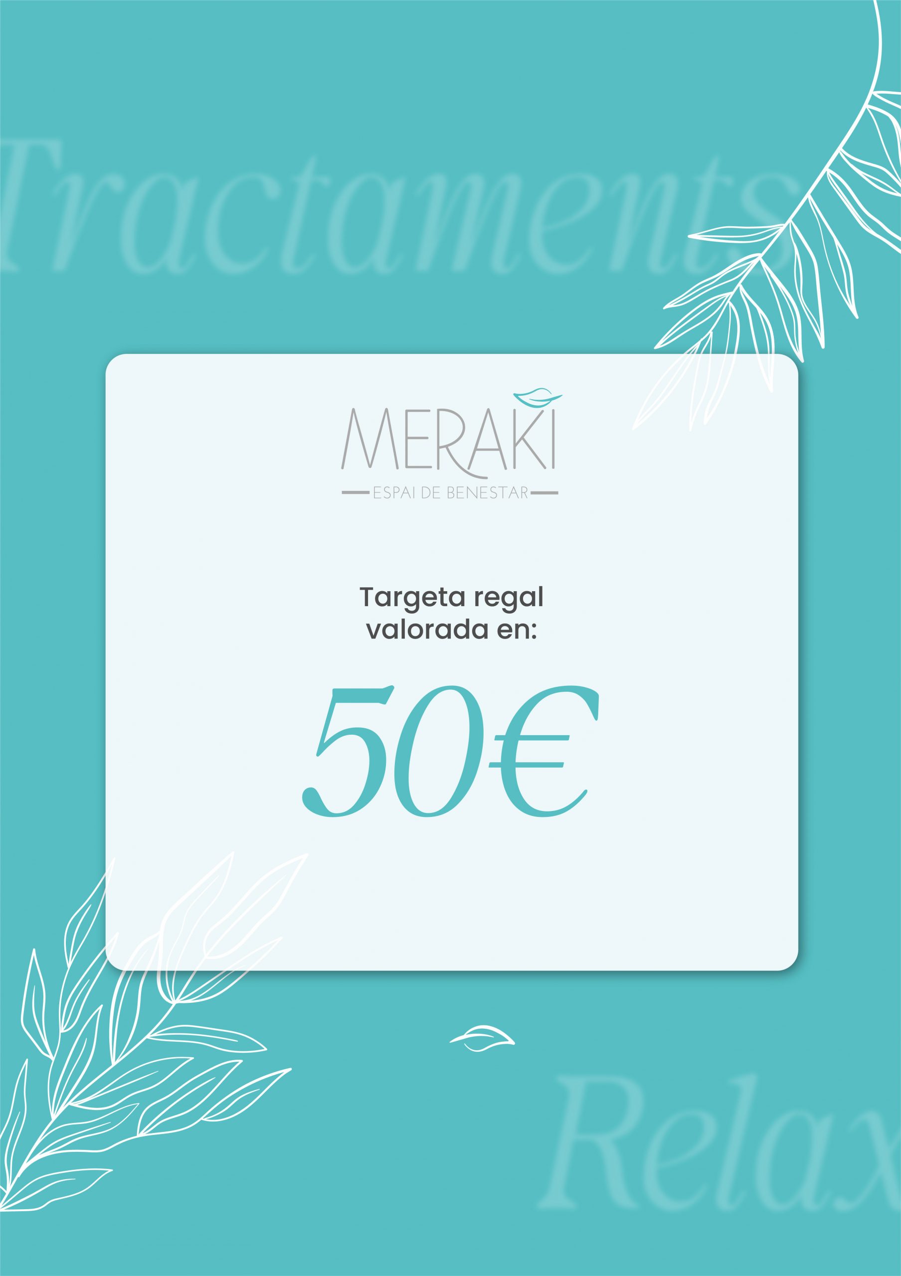 Targeta regal valorada en 50€